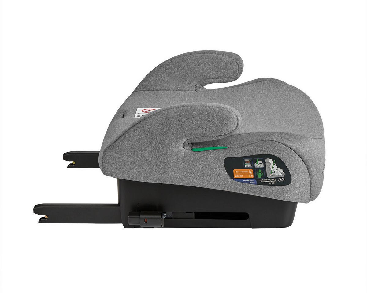 KINDERSITZ i-Tip grau i-Size (125-150cm) ISOFIX, Armlehne - Grau, Kunststoff (42/21/35cm) - Kikka boo