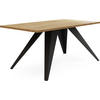 COUCHTISCH Vance rechteckig, Lancelot Eiche 120/60/48 cm - Eichefarben/Schwarz, Holzwerkstoff/Metall (60/120/48cm) - WFL GROUP