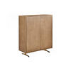 HIGHBOARD GALA Gold Holz - Goldfarben, Holz/Metall (100/120/40cm) - KAWOLA