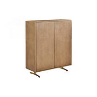 HIGHBOARD GALA Gold Holz - Goldfarben, Holz/Metall (100/120/40cm) - KAWOLA