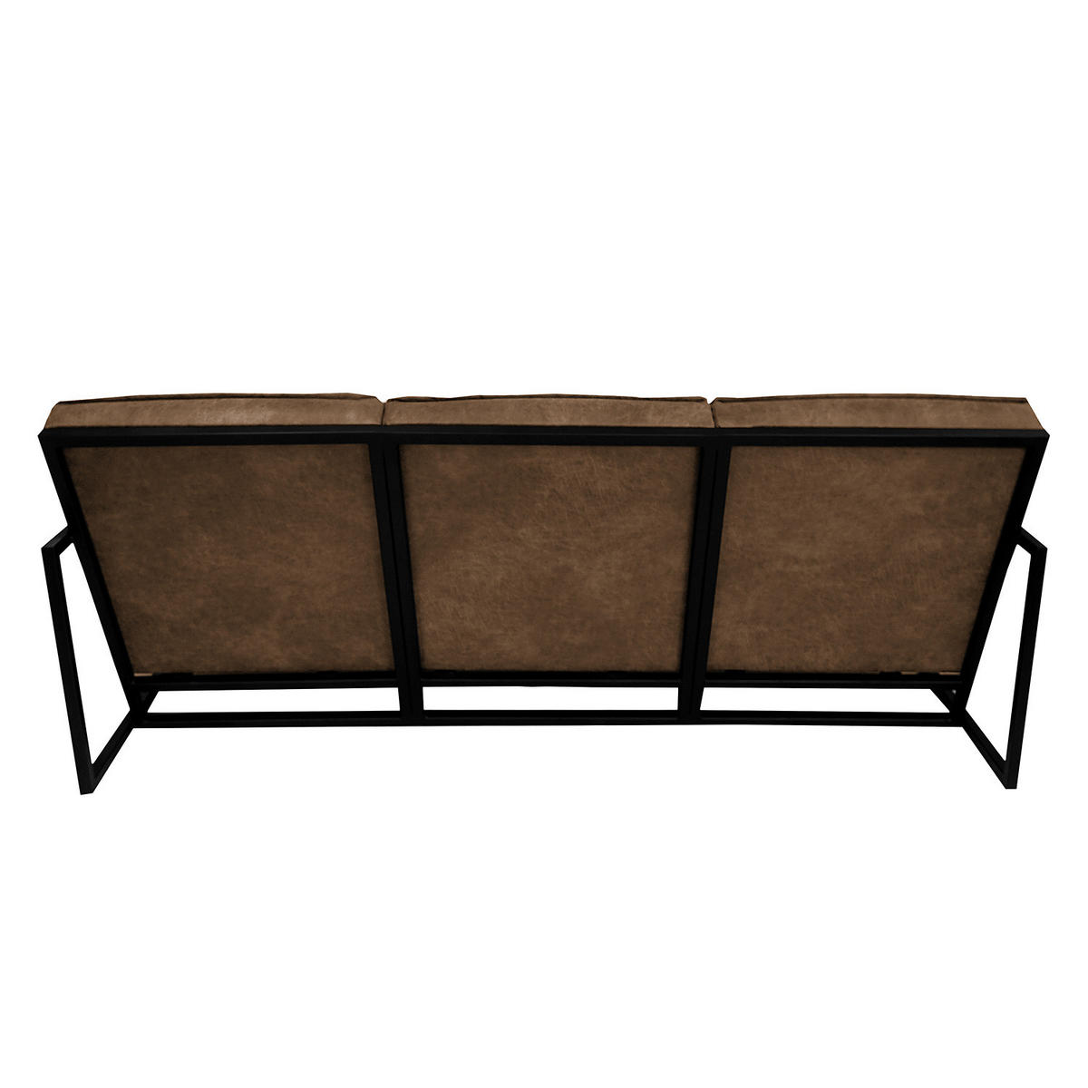 POLSTERGARNITUR (3-2-1) - Antiklederlook - Grau, Textil (1/1/1cm) - home24