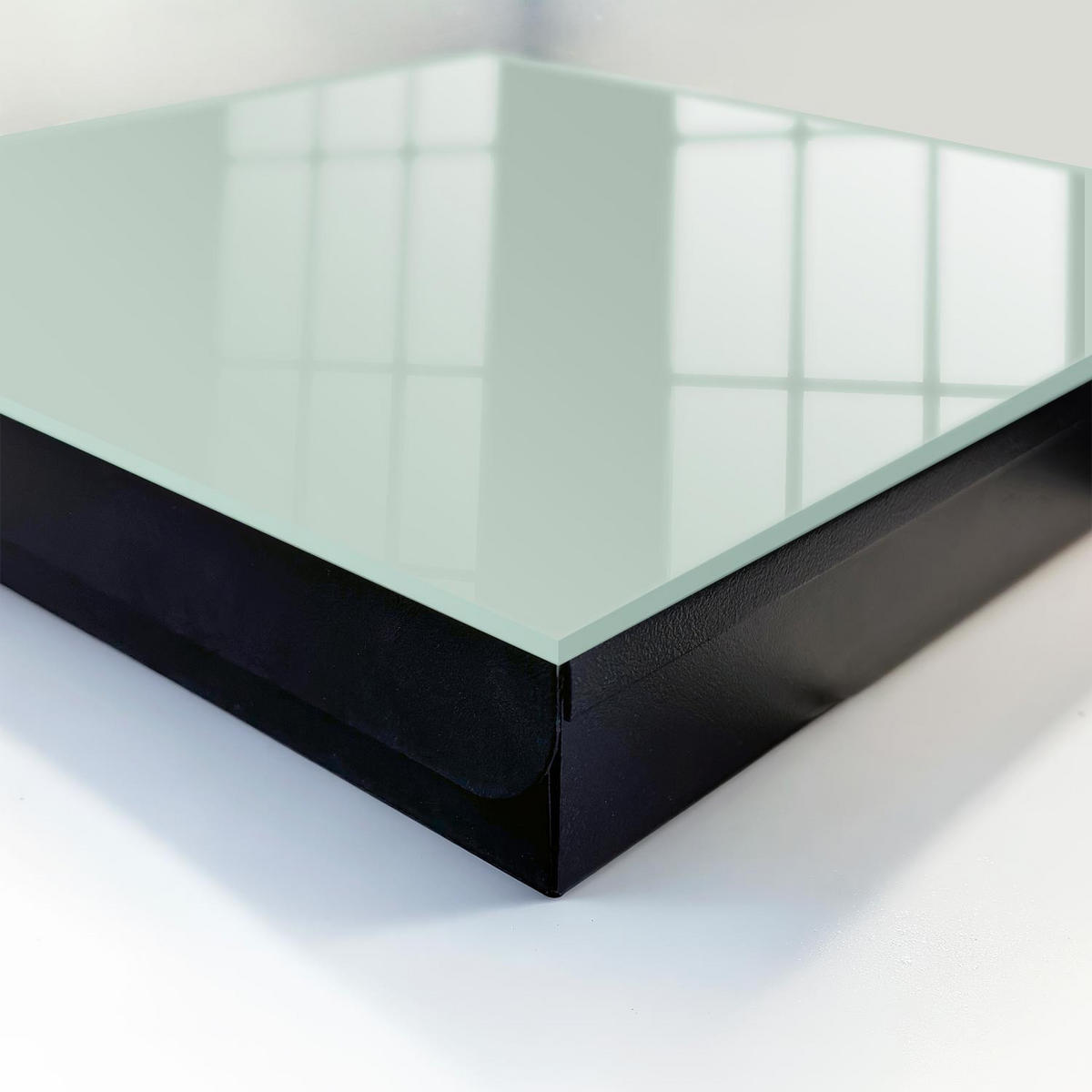 SCHLÜSSELBOX Schwarz 30x30 cm- Türöffnung nach rechts - Hellminz - Grün, Metall (30/30/5cm) - TULUP