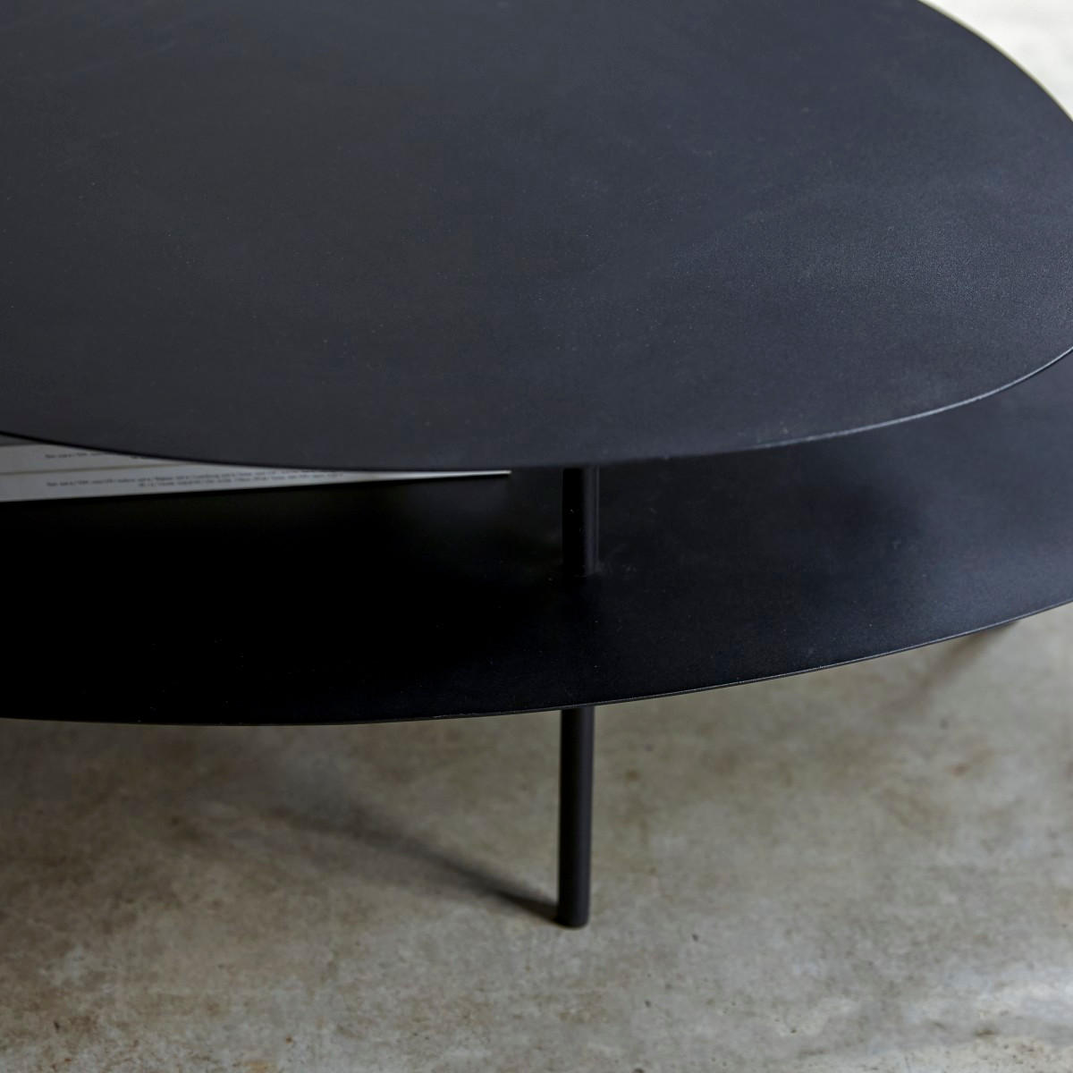 COUCHTISCH Judith Schwarz aus Metall - Schwarz, Metall (77/120/35cm) - Tikamoon