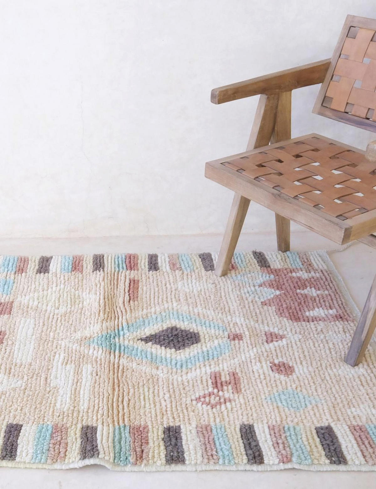 BERBERTEPPICH aus reiner Wolle 97x 152 cm - Multicolor, Naturmaterialien (97/152cm) - AFK Living