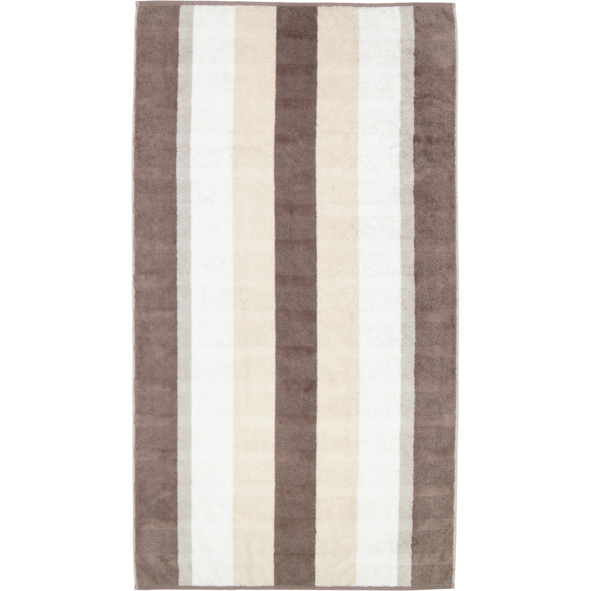 DUSCHTUCH NOBLESSE STRIPE 1087 WALNUSS - 30 - Braun, Textil (80/150cm) - Cawoe