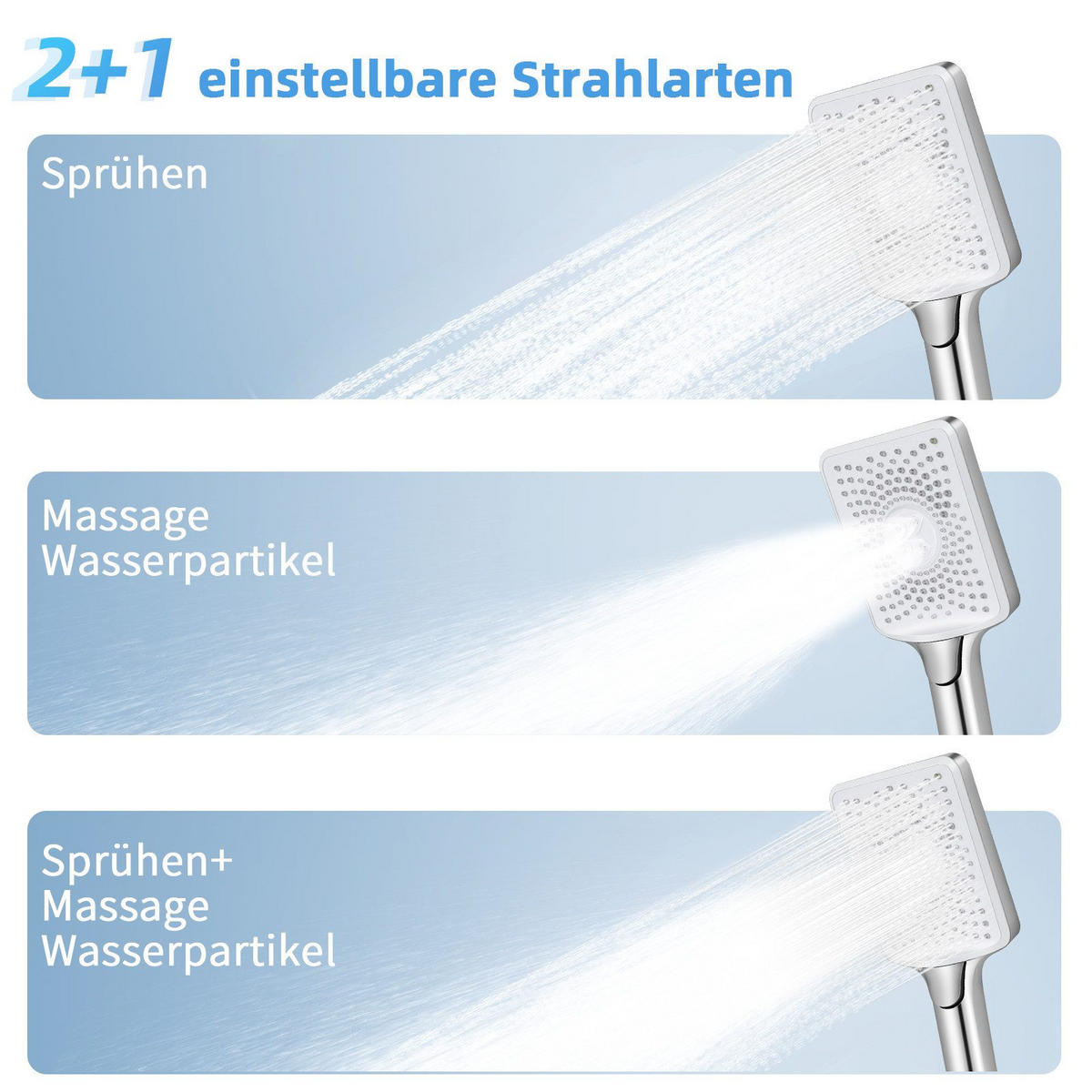 DUSCHKOPF Regendusche - Silberfarben, Kunststoff (4/27/11cm) - Nettlife