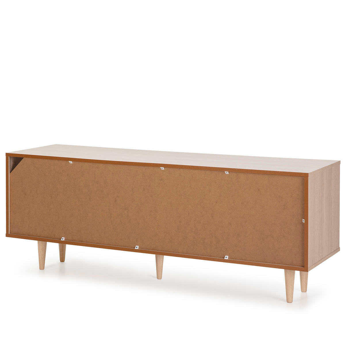 TV-ELEMENT Denia 2 Türen Eiche/Weiß - Weiß, Holzwerkstoff (140/53/40cm) - VS Venta-stock