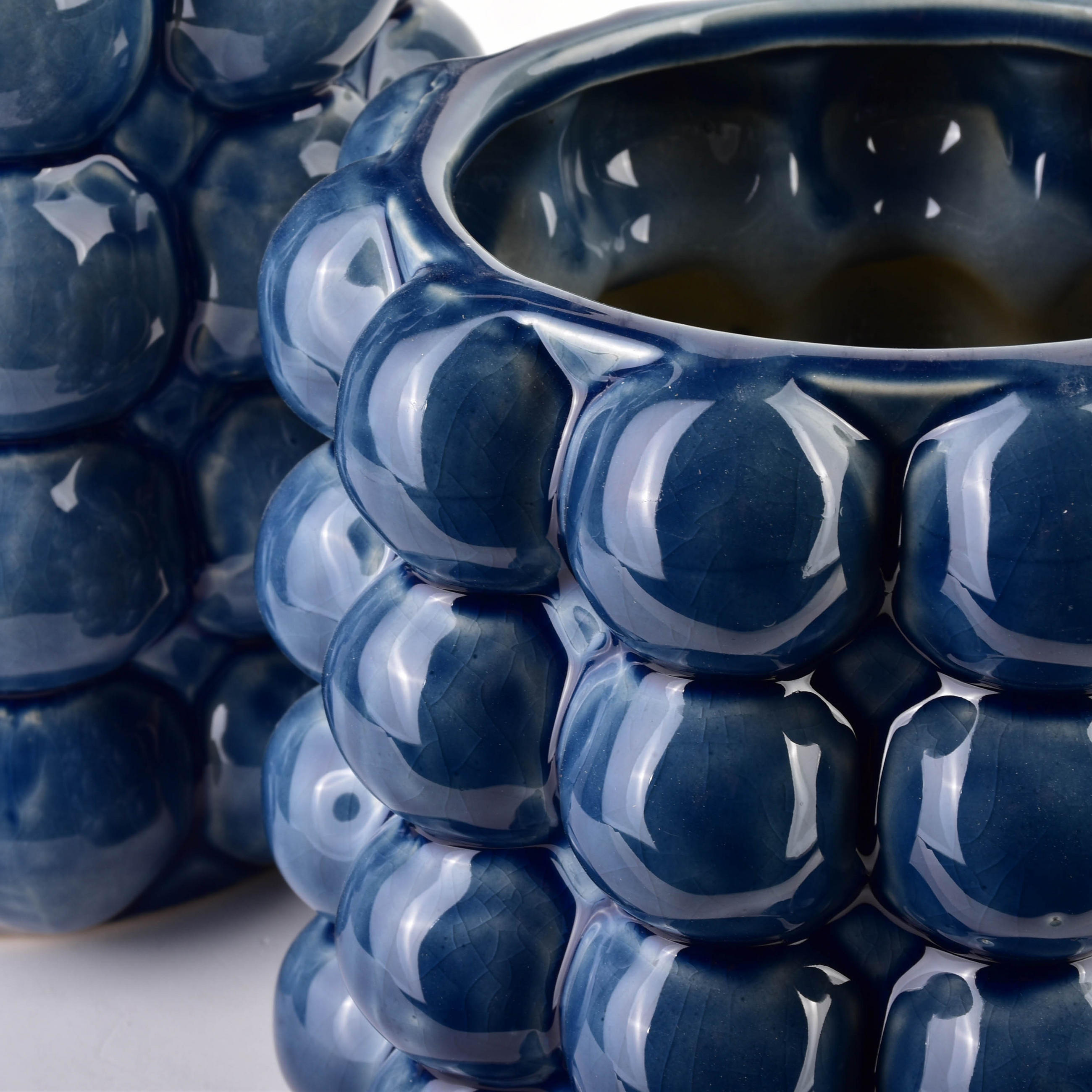 VASE Vala Blau 17/17/27 cm Keramik - Blau, Keramik (27cm) - Mondex