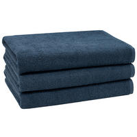 DUSCHTÜCHER, 3er-Set, 70x140 cm, 100% Baumwolle, Blau - Dunkelblau, Textil (70/140cm) - Zollner