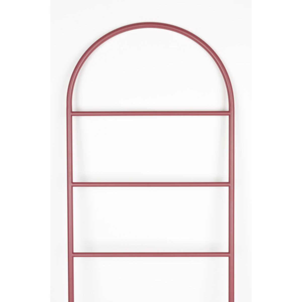 DEKORATIVE LEITER Tess Rot - Rot, Metall (45/165.5/2.5cm) - Zuiver