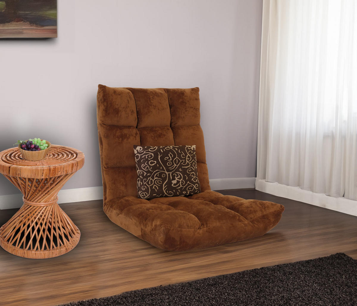 BODENSESSEL Dunkelbraun - Dunkelbraun, Textil (50/55/55cm) - MCW