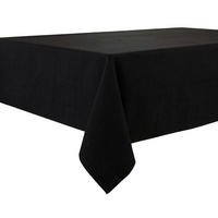 TISCHDECKE Graphitschwarz 140 x 240 cm wasserabweisend Leinenoptik - Schwarz, Textil (240/140/1.5cm)