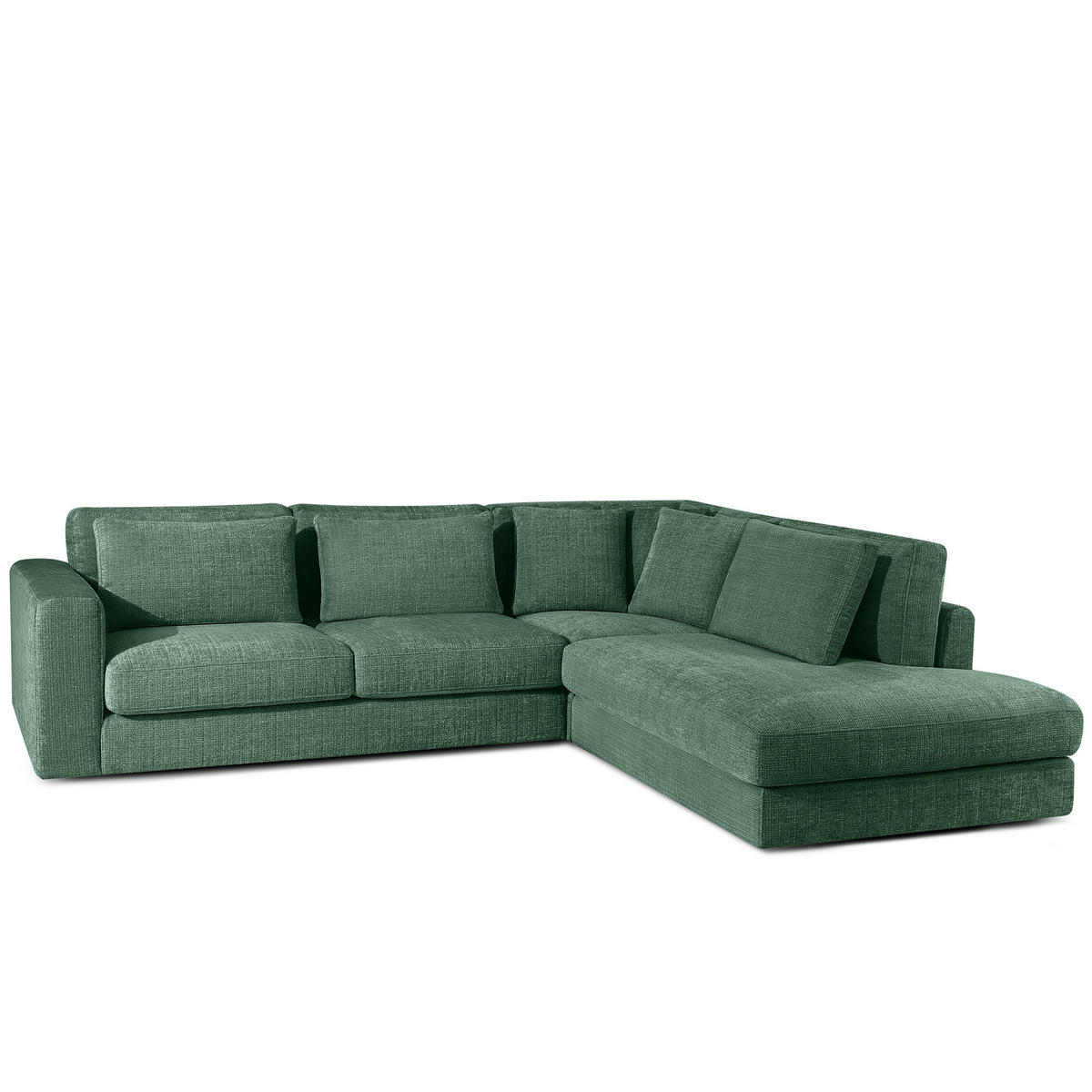ECKSOFA rechts VERUS - Grün, Holz/Holzwerkstoff (297/248cm) - KONSIMO®