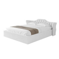 POLSTERBETT mit Bettkasten und Lattenrost, Boxbett ohne Matratze - ZORAN-V1 120x200 Weiß - Weiß, Holzwerkstoff/Textil (120/200cm) - ALTDECOR