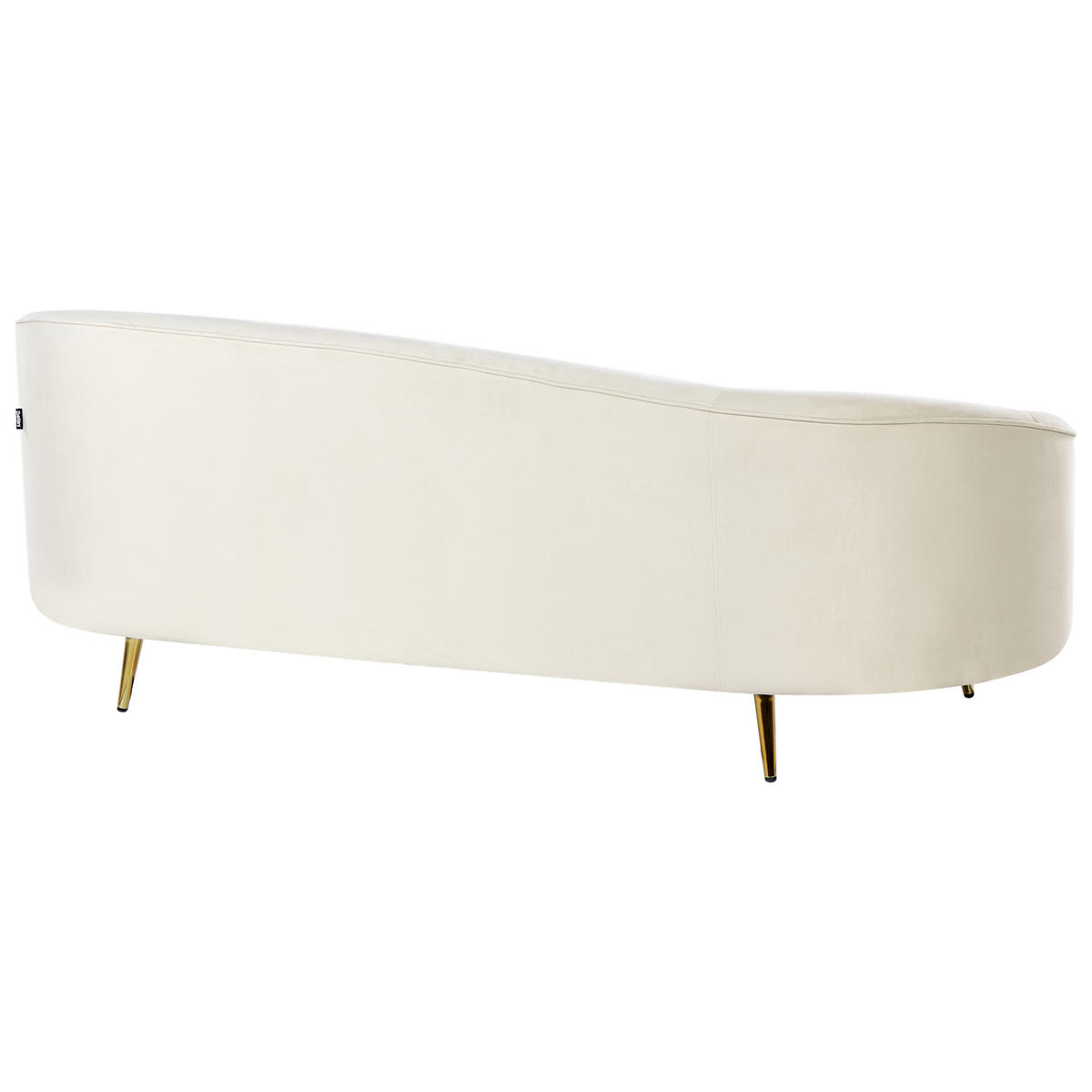 SOFA 3-Sitzer Beige Savar - Beige, Textil (183/75/85cm) - Beliani