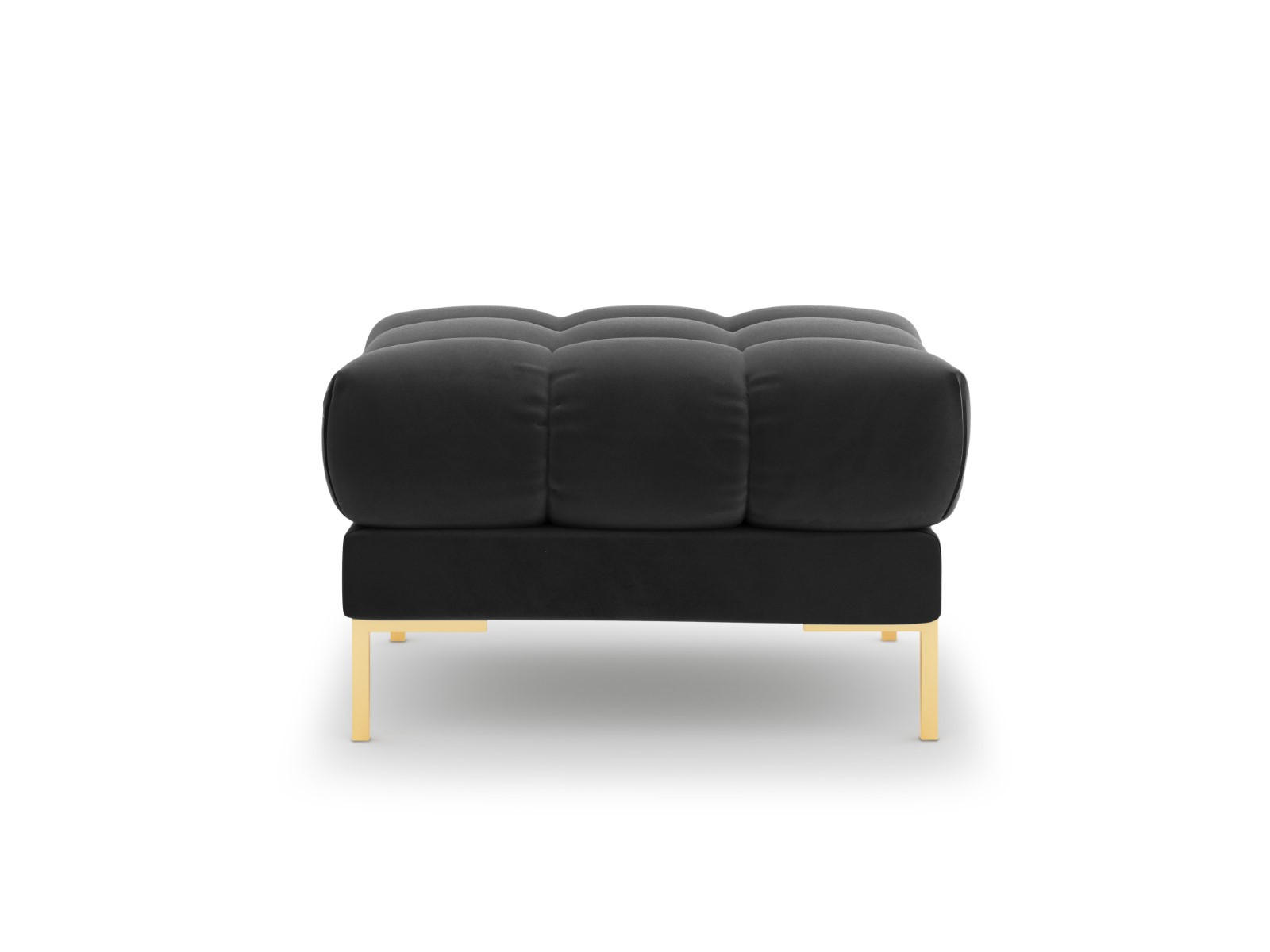 POUF Mamaia aus Samt dunkelgrau - Dunkelgrau, Textil (60/41/60cm) - Micadoni