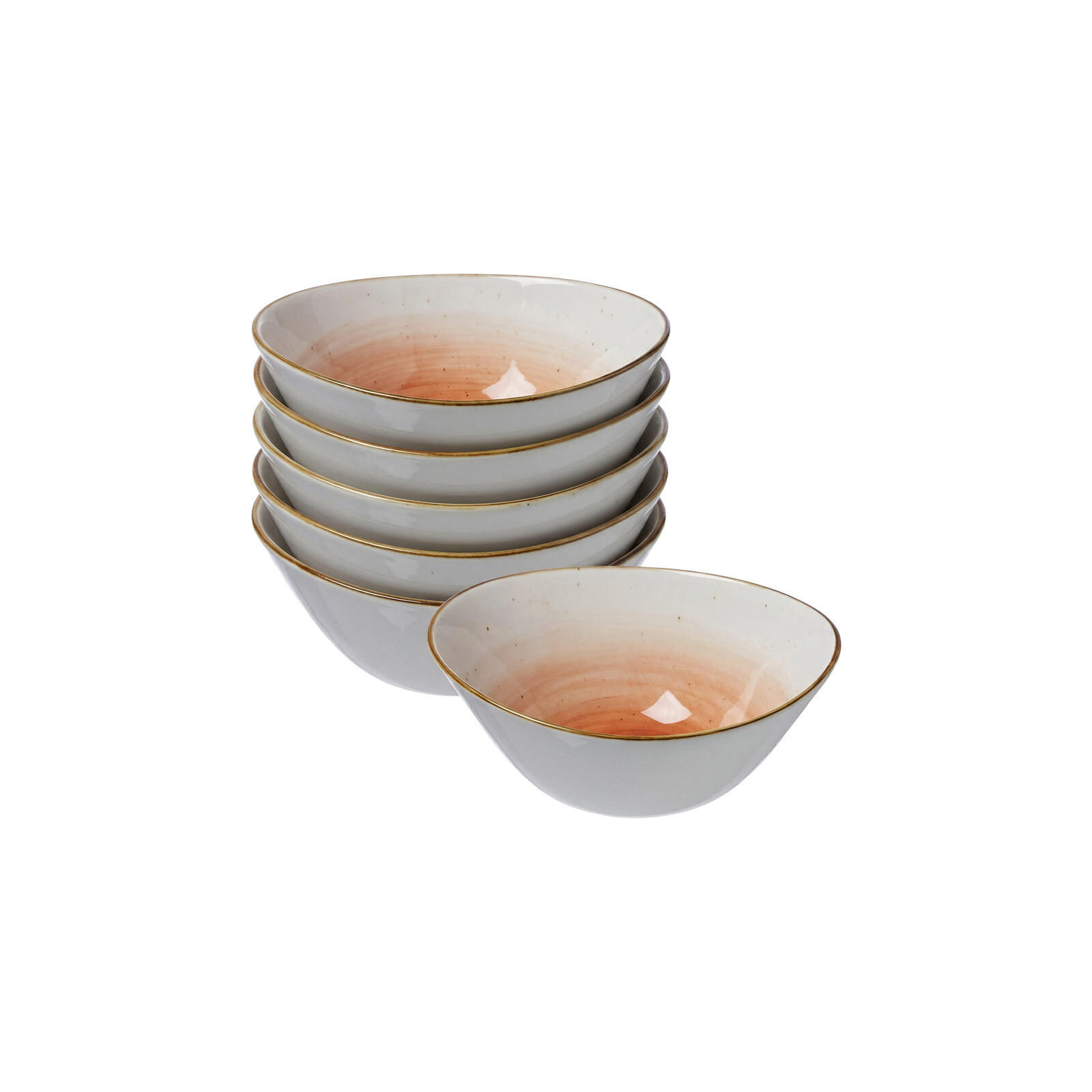 DIPSCHALEN Cosmo orange 11,5 x 8,5 cm 6er Set - Orange, Keramik (11.5/8.5/5cm) - Ritzenhoff Breker