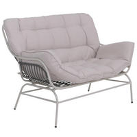 SOFA Světle šedá, béžová - světle šedá/béžová, kov (121/93/87cm) - MCW