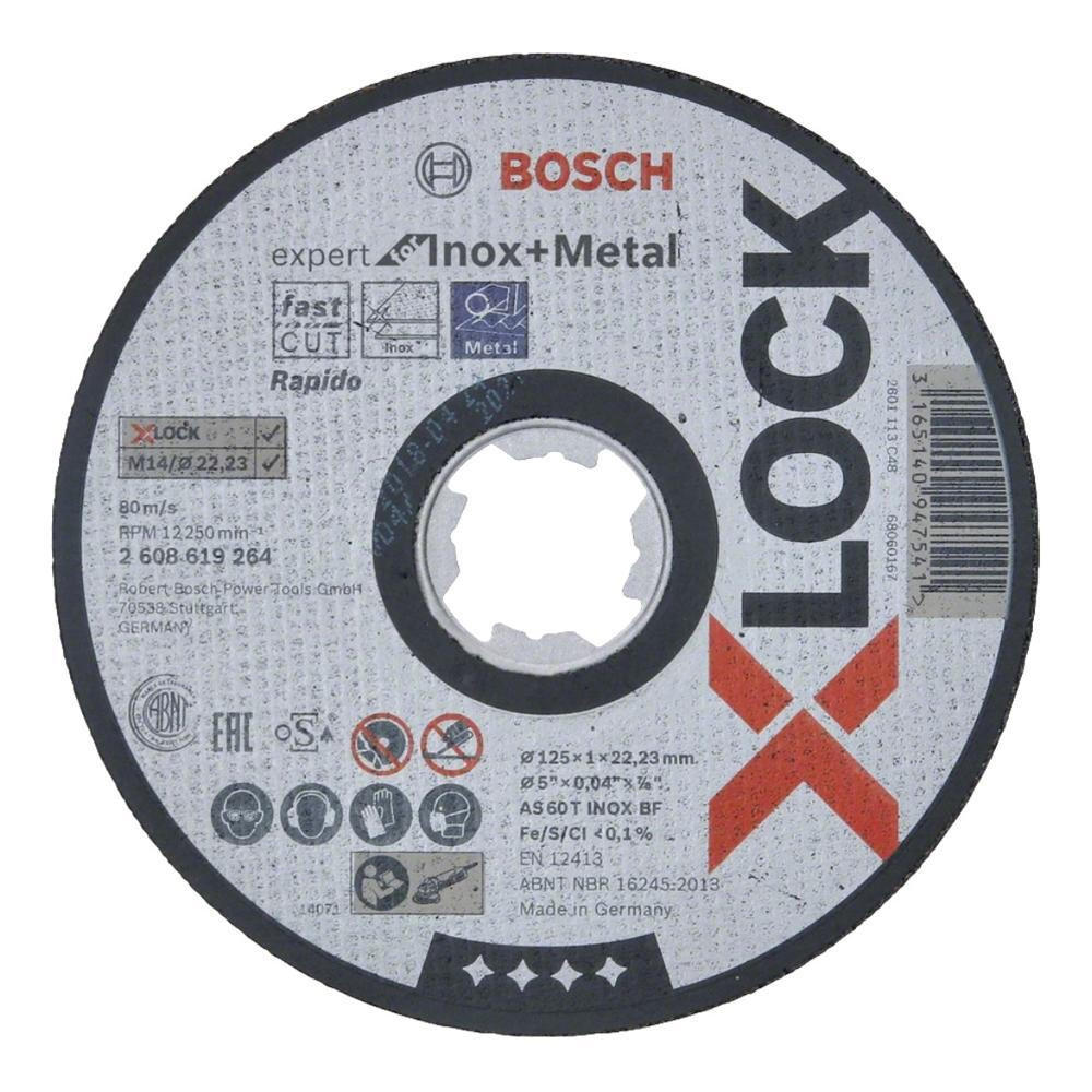 BOSCH Expert for Inox & Metal Trennscheibe X-LOCK 125 x 22,23 mm ( 2608619264 ) - Multicolor, Metall (13.5/135/5cm) - Bosch Professional