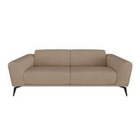 SOFA 3-SITZER Bouclé-Stoff Taupe 220cm - Taupe, Textil (220/74/90cm) - Sia Home
