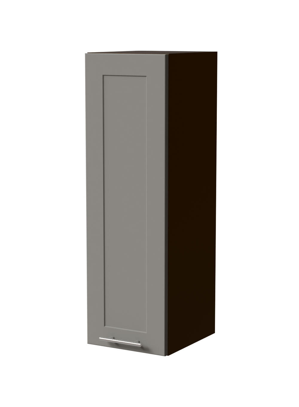 HÄNGESCHRANK Oslo W4/30 Lava / Dust Grey Matt 30 / 32,5 / 96cm - Dunkelgrau/Grau, Holz/Holzwerkstoff (30/96/32.5cm) - Feldmann-Wohnen