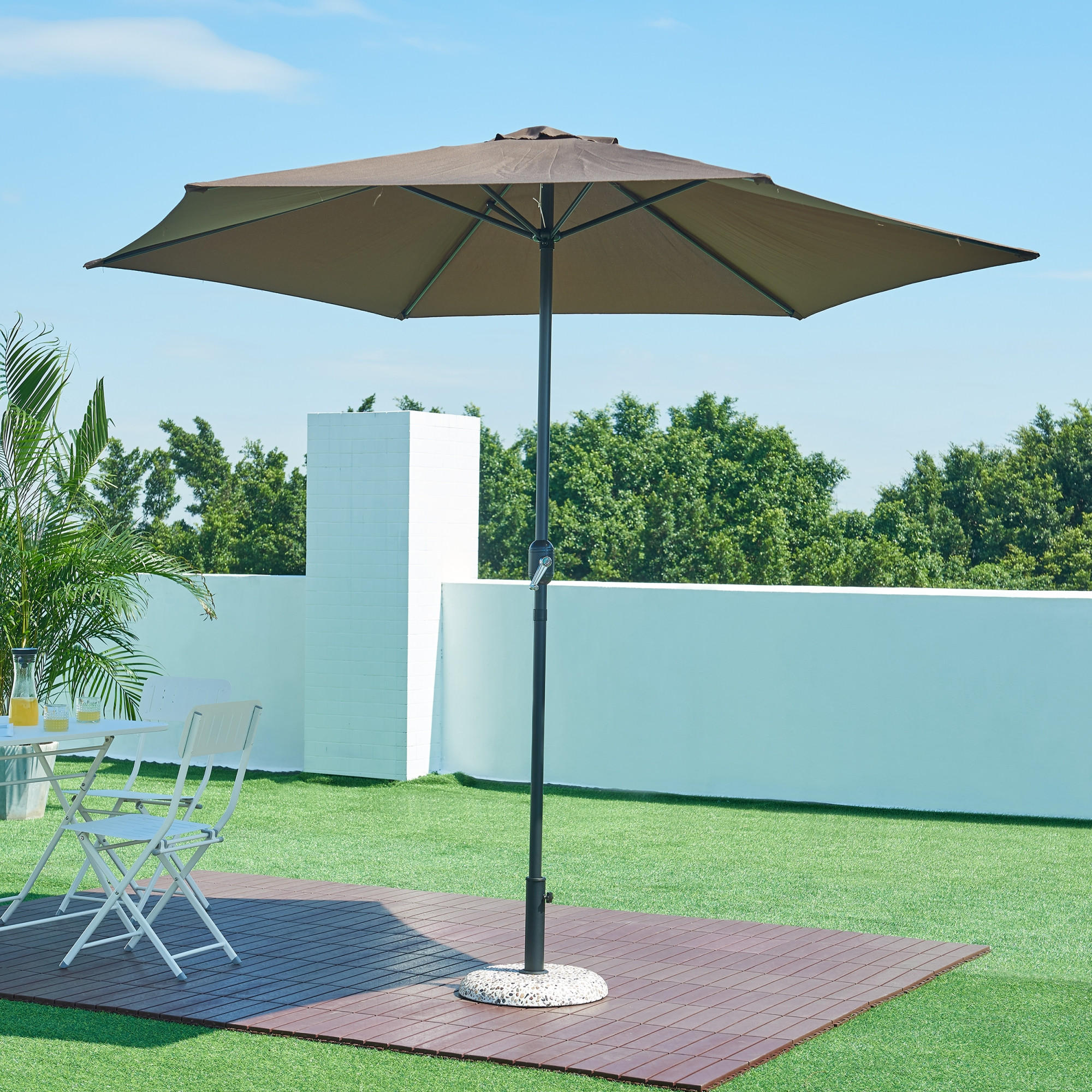 SONNENSCHIRMSTÄNDER Bitritto - Multicolor, Stein (45/45cm) - casa.pro