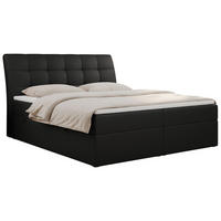 BOXBETT DIEGOS 120/200 Schwarz Kunstleder - H3 - Schwarz, Holz/Textil (120/200cm) - MKS