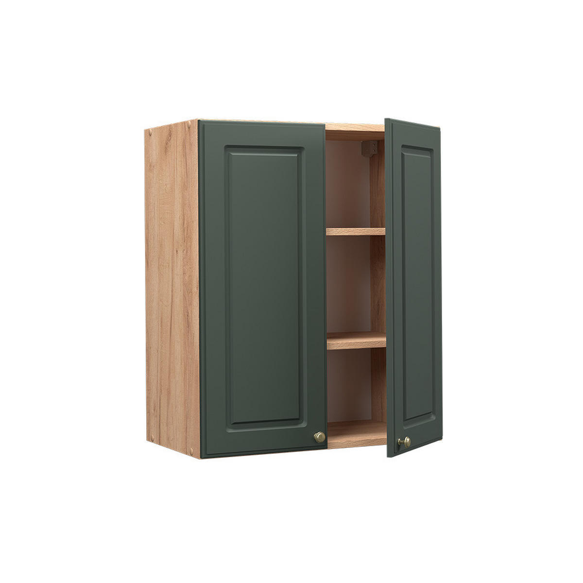 HÄNGESCHRANK Fame-Line Grün-Gold Landhaus 60 cm - Eiche Wotan/Grün, Holzwerkstoff (60/72/34.1cm) - Vicco