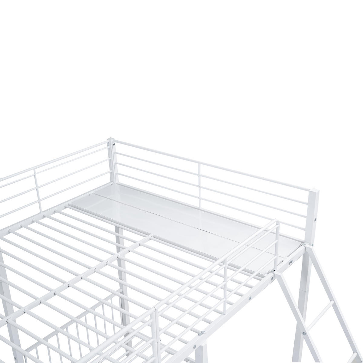 ETAGENBETT 3er Set Weiß - Weiß, Metall (140/200cm) - ComfortXL