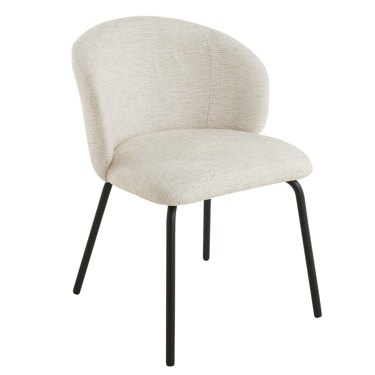 2ER-SET Stühle mit gepolsterter Sitzfläche und Rückenlehne Vesper 57/56/78 cm - Beige, Holzwerkstoff (49/79/56cm) - Calicosy