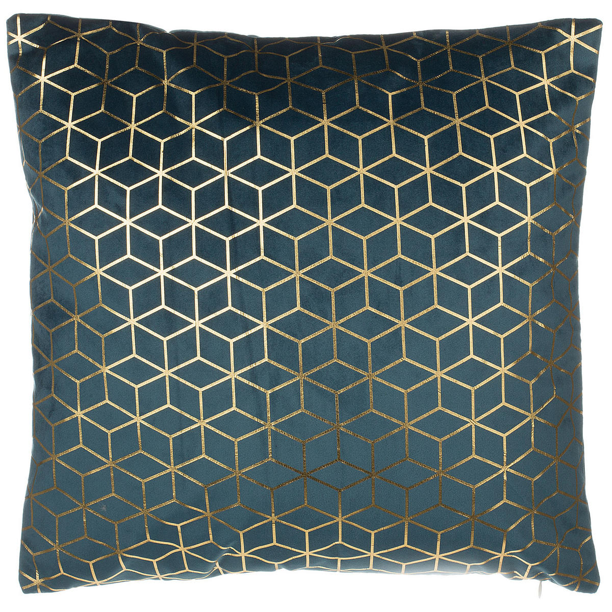 DEKOKISSEN 2er-Set Dunkelblau 45/45 cm Celosia - Dunkelblau, Textil (45/45cm) - Beliani