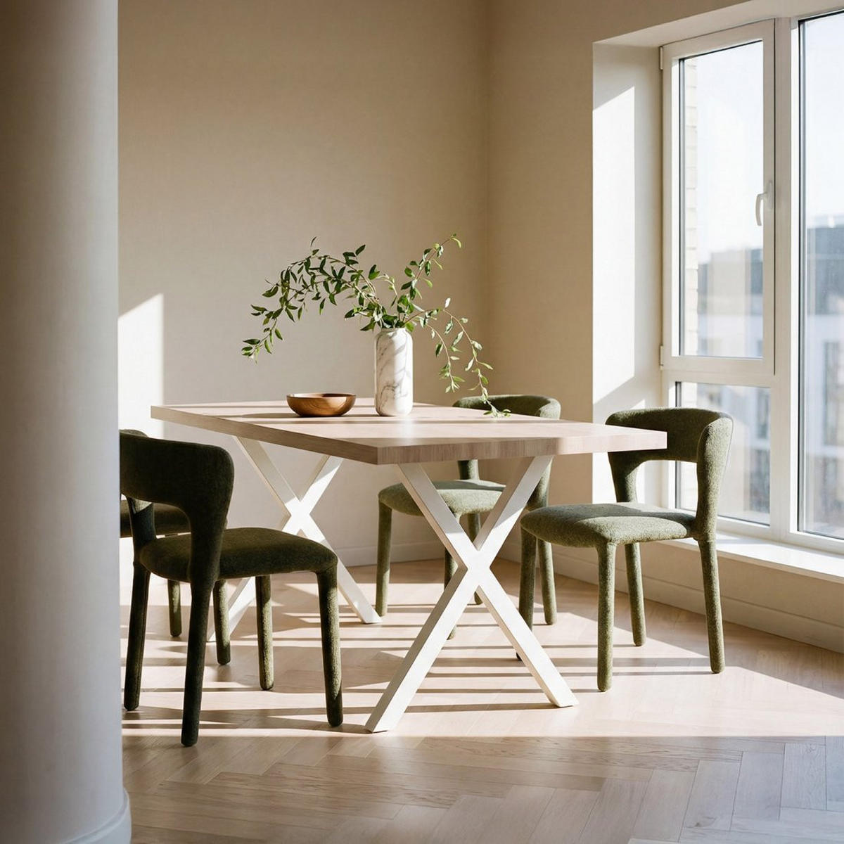 ESSTISCH Parks Weiß 135 cm x 75 cm - Weiß, Holzwerkstoff (80/135/75cm) - Klast Home