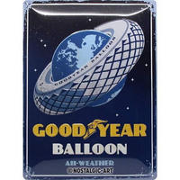 BLECHSCHILD 30/40 cm GOOD YEAR Balloon - Multicolor, Metall (30/40/0.2cm) - Nostalgic-Art