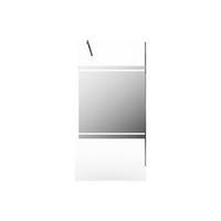 DUSCHWAND - 120 cm x 0.06 cm - Glas, Metall - Silberfarben - ZENADO - Silberfarben, Glas/Metall (120/200cm) - Vente-Unique