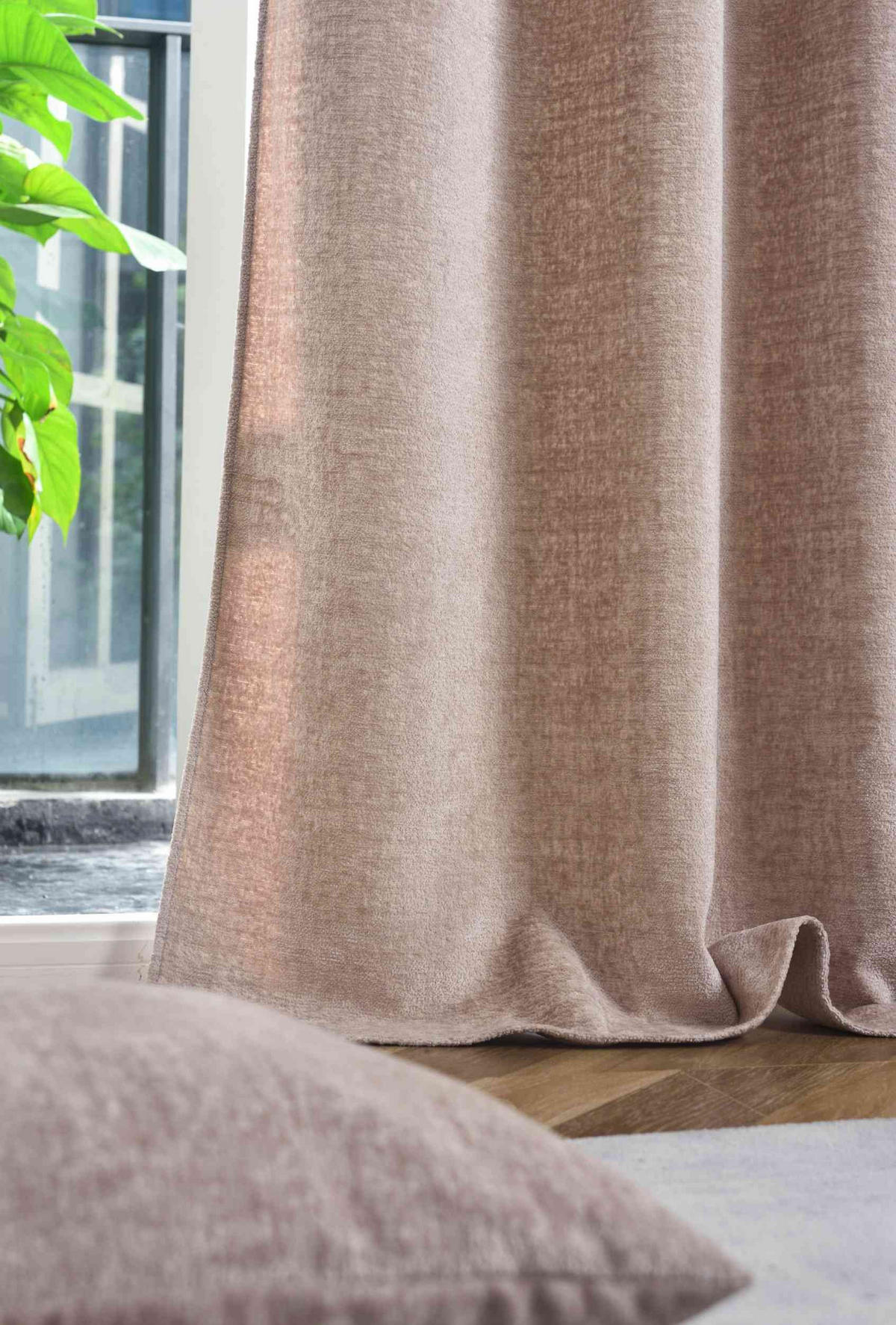 VORHANG NÜRNBERG HxB 245x135 cm Beige - Beige, Textil (135/245/245cm) - Gardinenbox