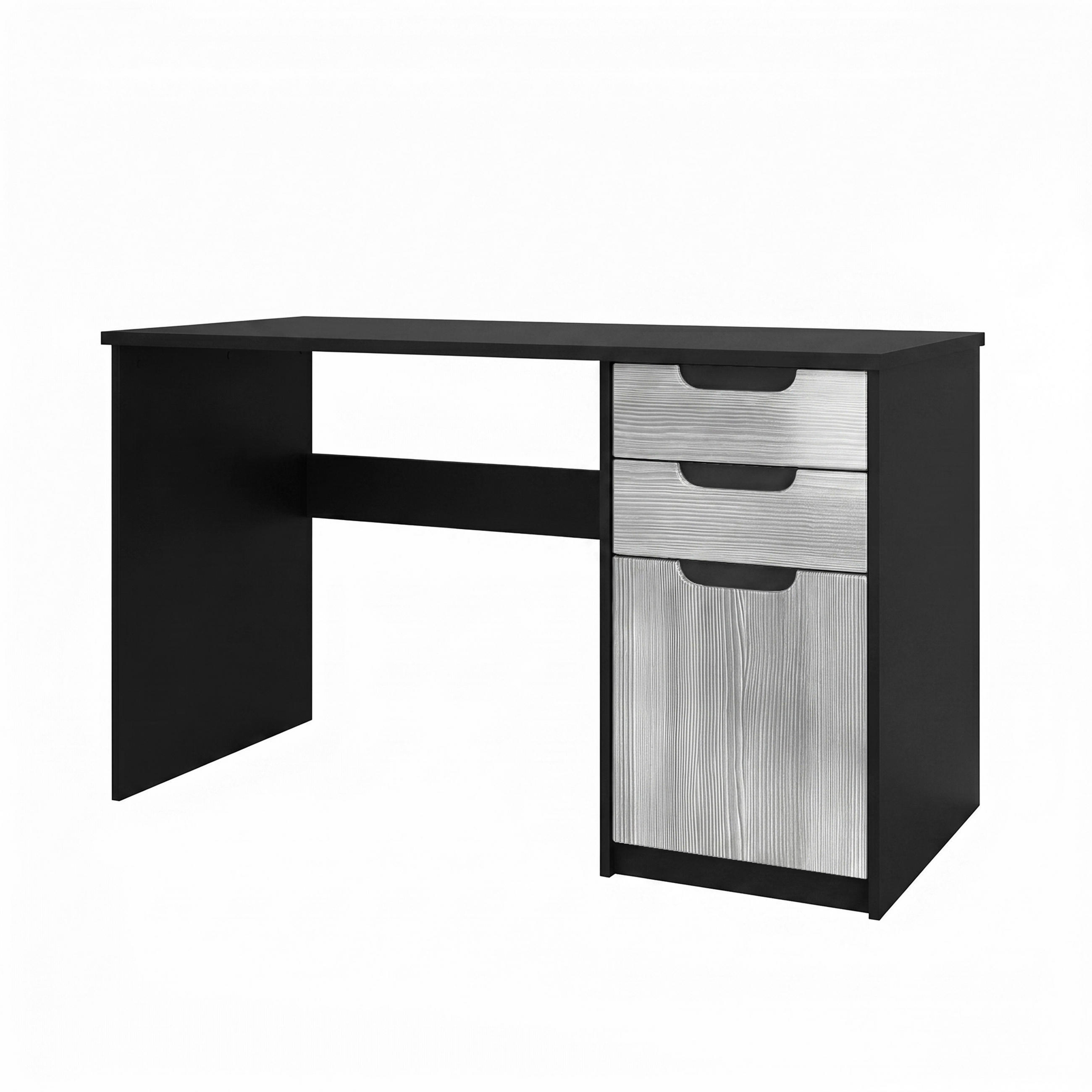 SCHREIBTISCH Logan Fronten in Avola-Anthrazit - Anthrazit, Holzwerkstoff (60/129/76cm) - Vladon