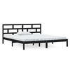 BETT Keener 146/195.5 cm - Schwarz, Holz (140/190cm) - Nettlife