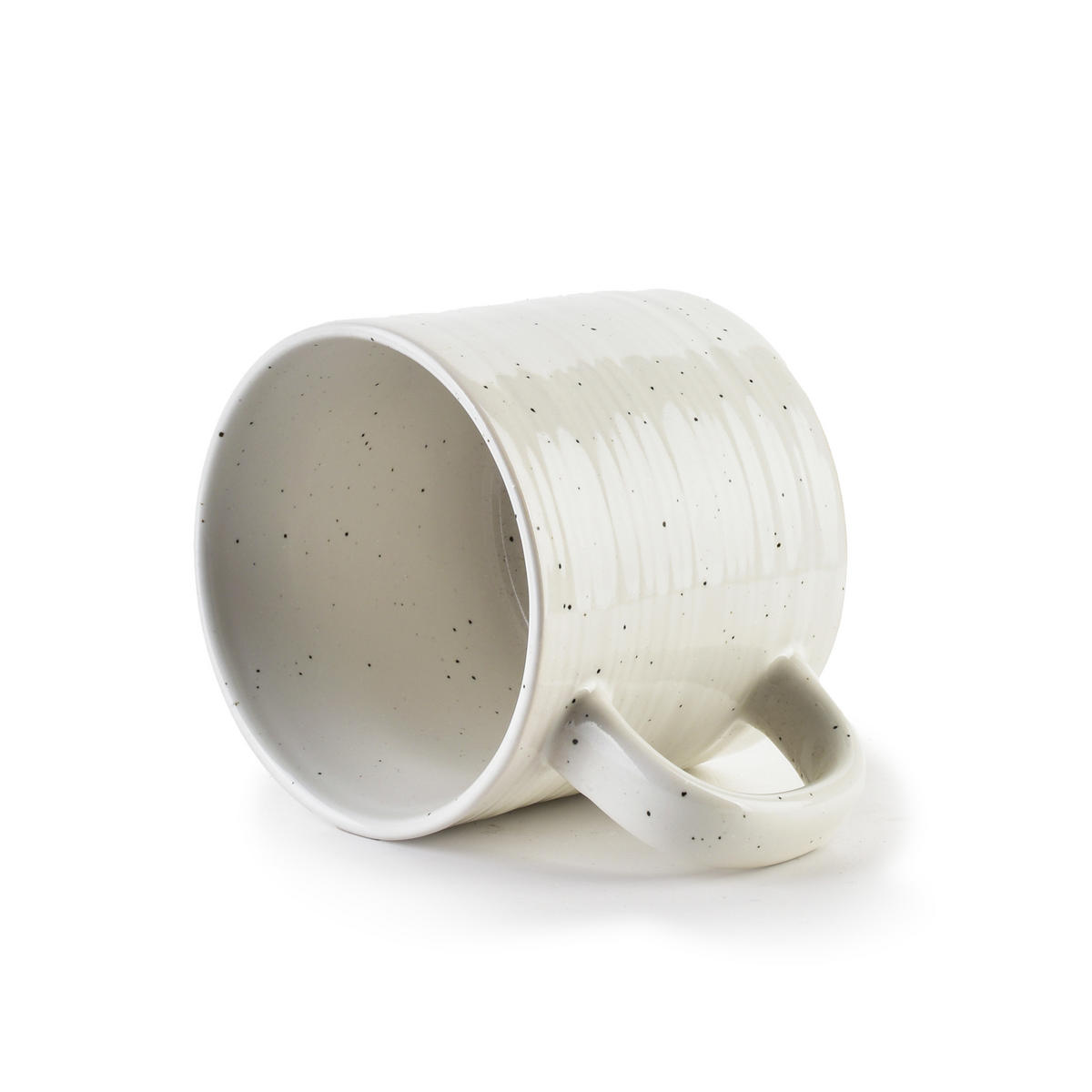 BECHER Basic Nature Weiß 12/8.5/7.5 cm Keramik - Weiß, Keramik (0.2L) - Mondex