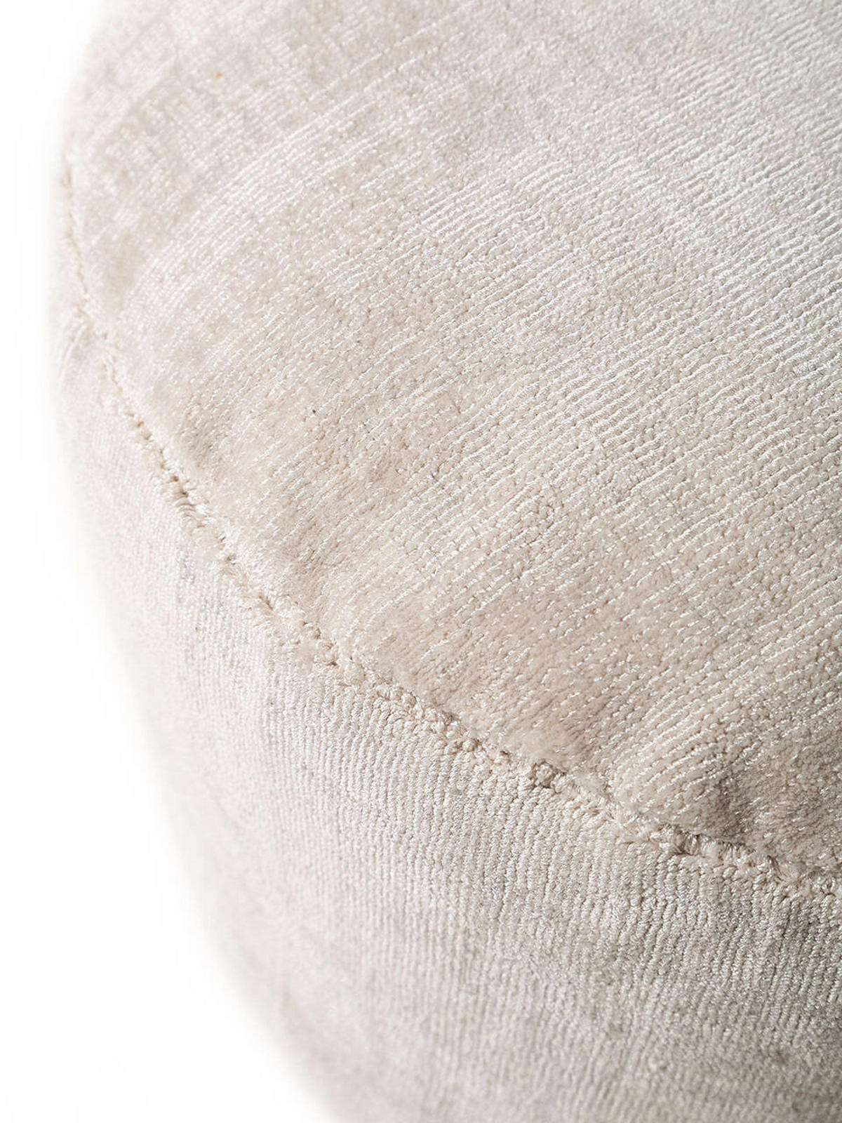 POUF Nova Hellgrau 55x55x30 cm - Grau, Textil (55/30/55cm) - KUNSTLOFT