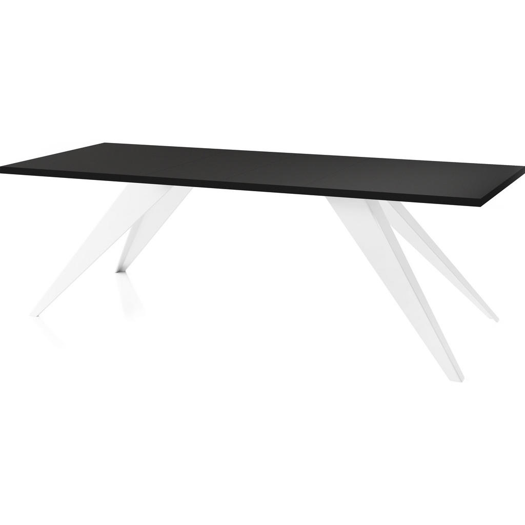 Thumbnail - WFL Group Esstisch, Schwarz, Holzwerkstoff, Rechteckig,Rechteckig, 80x76x140 cm, Esszimmer, Tische, Esstische