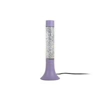 TISCHLAMPE Astro Glitter 13/13/37 cm - Lila, Glas (13/13/37cm) - Leitmotiv