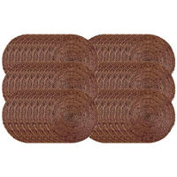 PLATZMATTEN Sorella dunkelbraun ø 35 cm - Dunkelbraun, Naturmaterialien (35cm) - Ritzenhoff Breker