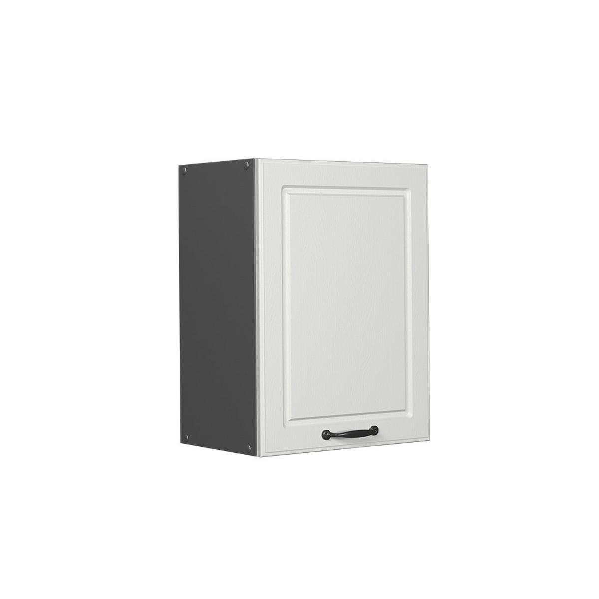 HÄNGESCHRANK R-Line Weiß Landhaus 45 cm - Anthrazit/Weiß, Holzwerkstoff (45/60/31cm) - Vicco