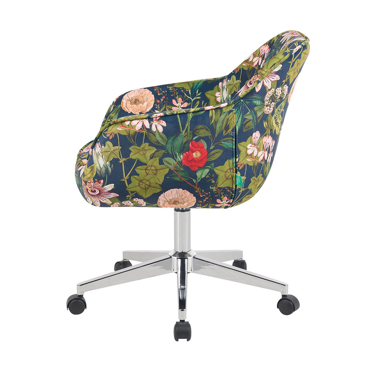 BÜROSTUHL Mika-Noel - Chromfarben/Multicolor, Textil/Metall (60/79/61cm) - DUBI Möbel