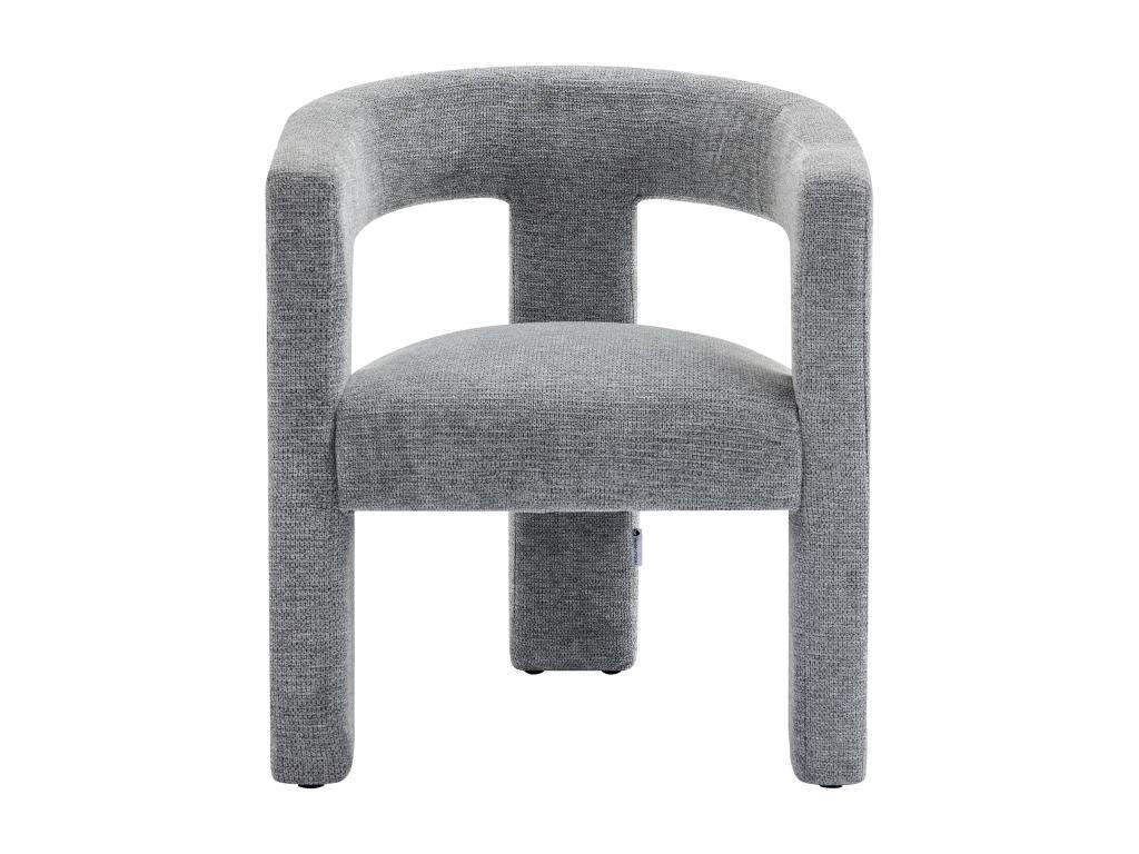 SESSEL - Strukturstoff - Grau - FAVINA - Grau, Textil (59/75/64cm) - Vente-Unique