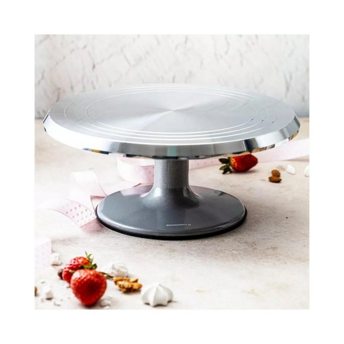 ETAGERE Silber 31/31/12.5 cm 52561 - Silberfarben, Metall (31/12.5cm) - Klausberg 
