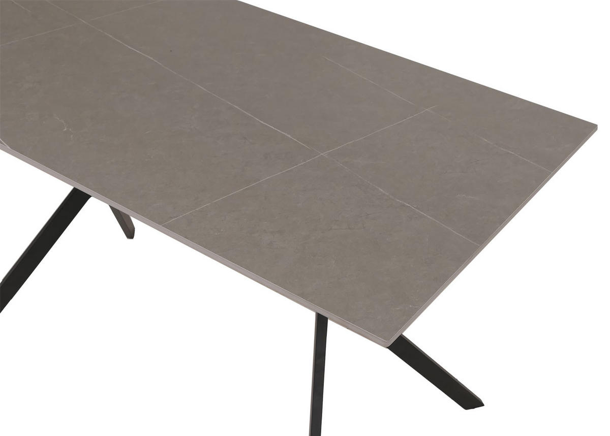 JÍDELNÍ STŮL hranatý šedý - šedá, kámen (70/120/76cm) - MCW
