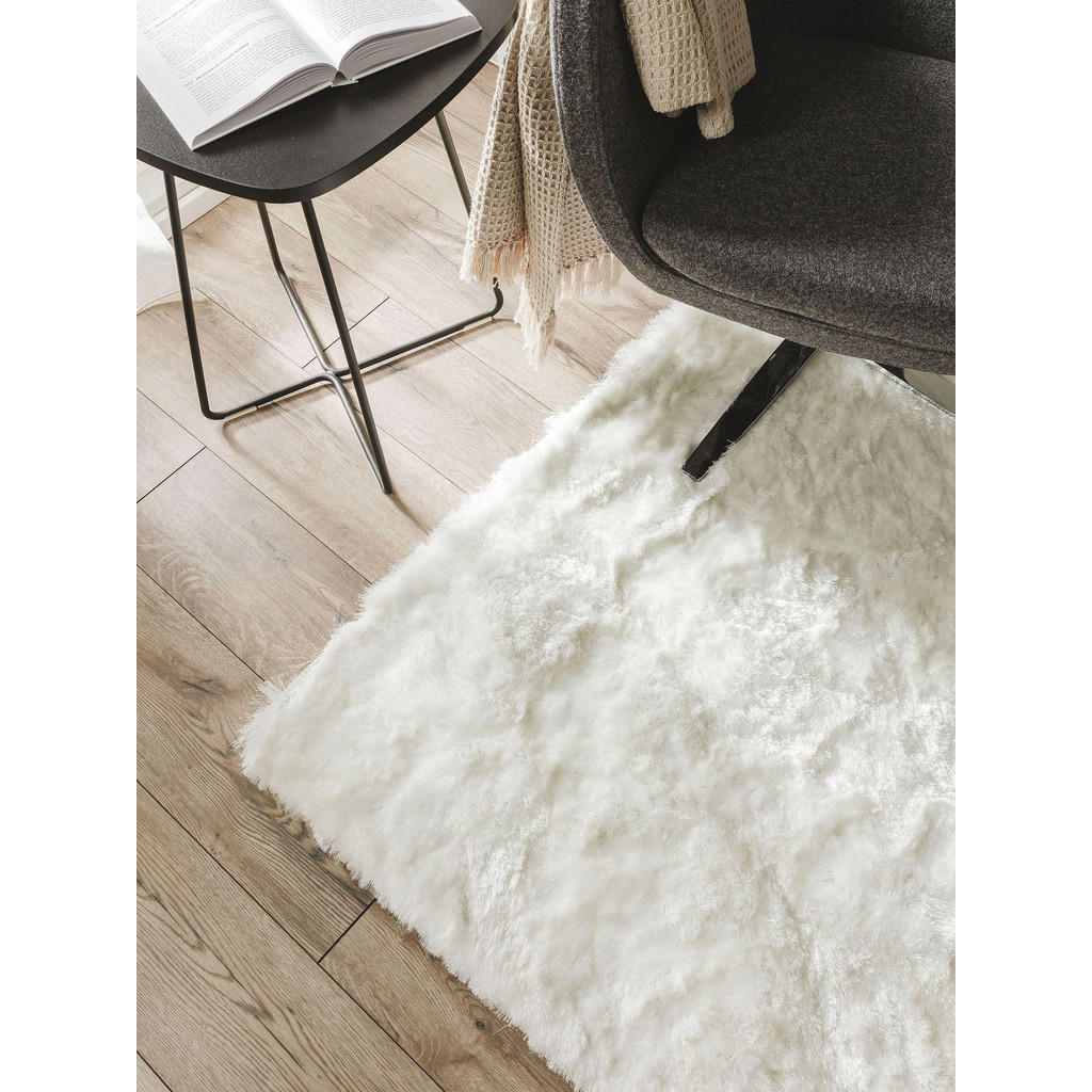 Thumbnail - benuta Nest Hochflorteppich, Weiß, Textil, Beton Optik, Quadratisch, 150x150 cm, wasserabweisend, Teppiche & Böden, Tepp...