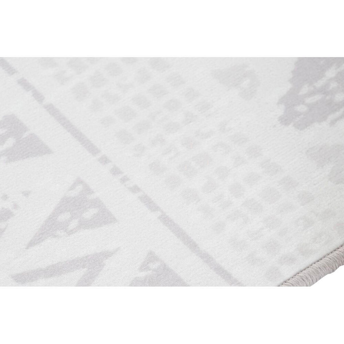TEPPICH Grau Ikat (160 x 230 x 0,4 cm) - Grau, Kunststoff (160/230cm) - DKD Home Decor