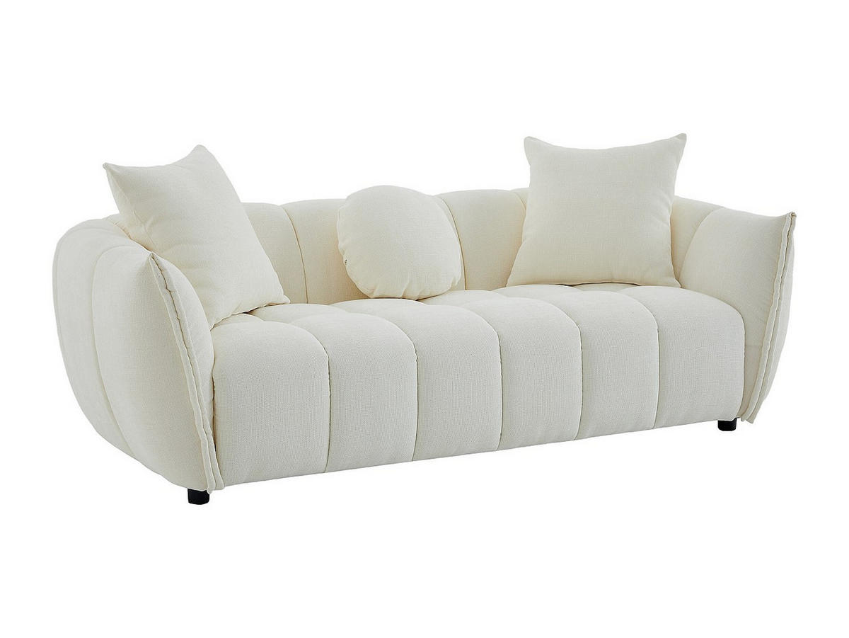 SOFA - 3 Personen - stoff - beige Gonolon - Beige, Kunststoff/Textil (216/68/97cm) - Vente-Unique